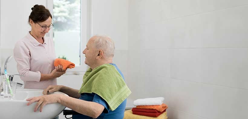 How to bathe an elderly relative