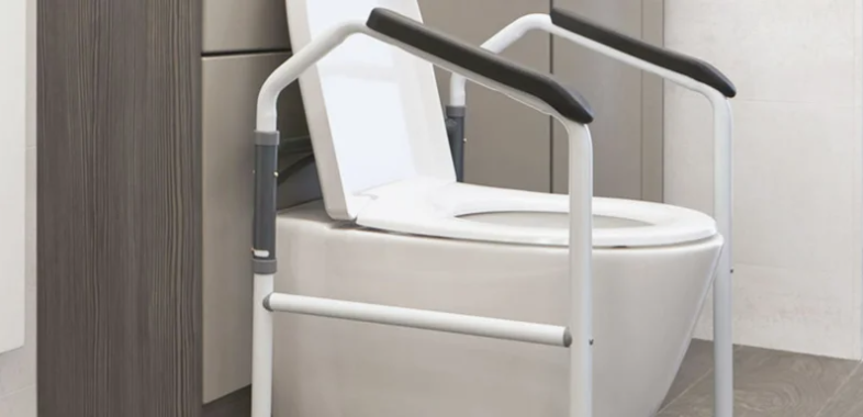 When can you use a regular toilet after hip replacement surgery?