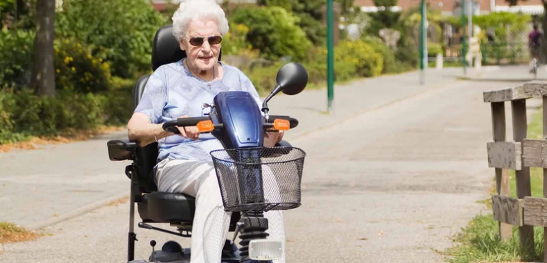 Where can mobility scooters be used?