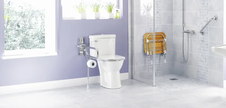 Where to install grab bars in the bathroom