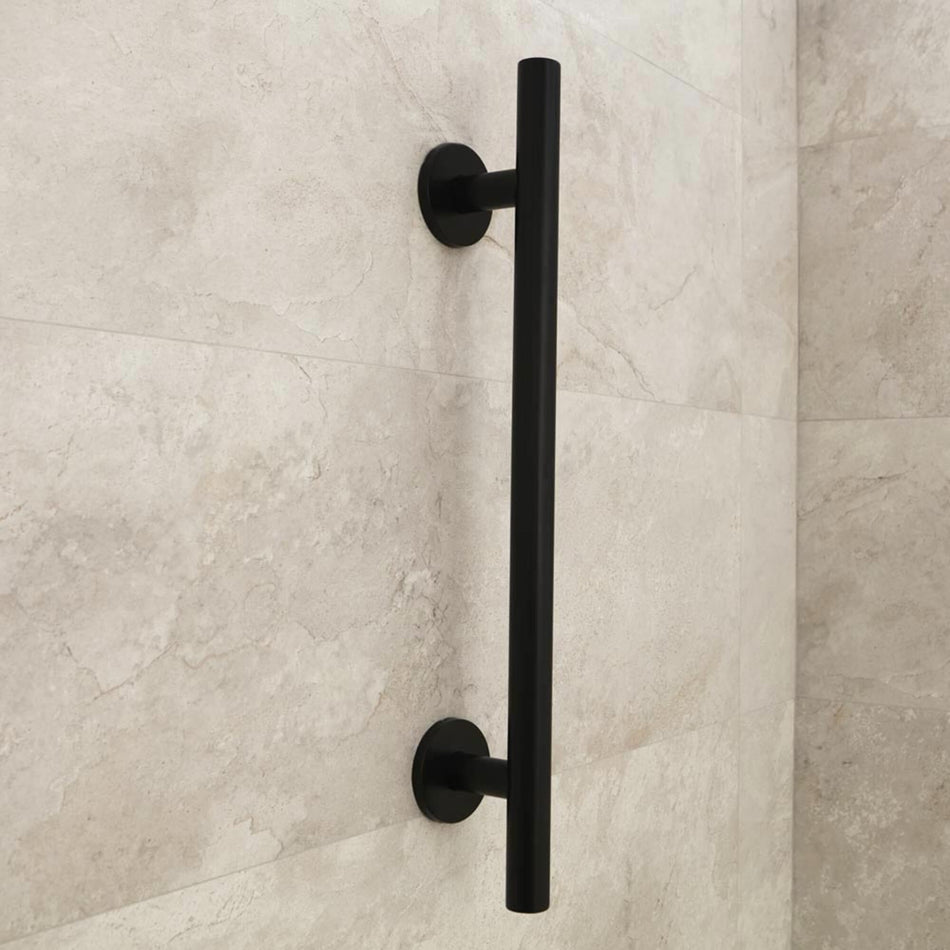 Nymas Matt Black Straight Grab Rail