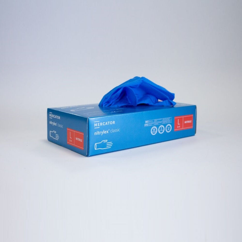 Powder Free Blue Disposable Nitrile Gloves