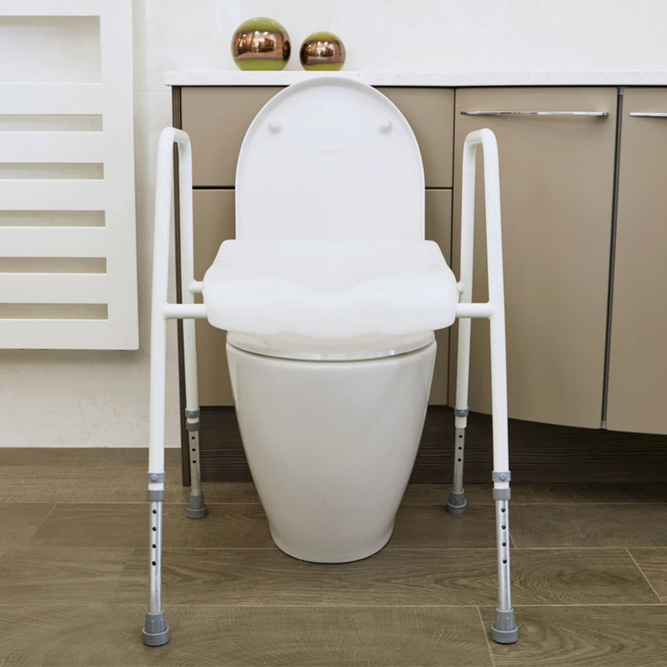 Height Adjustable Economy Toilet Frame