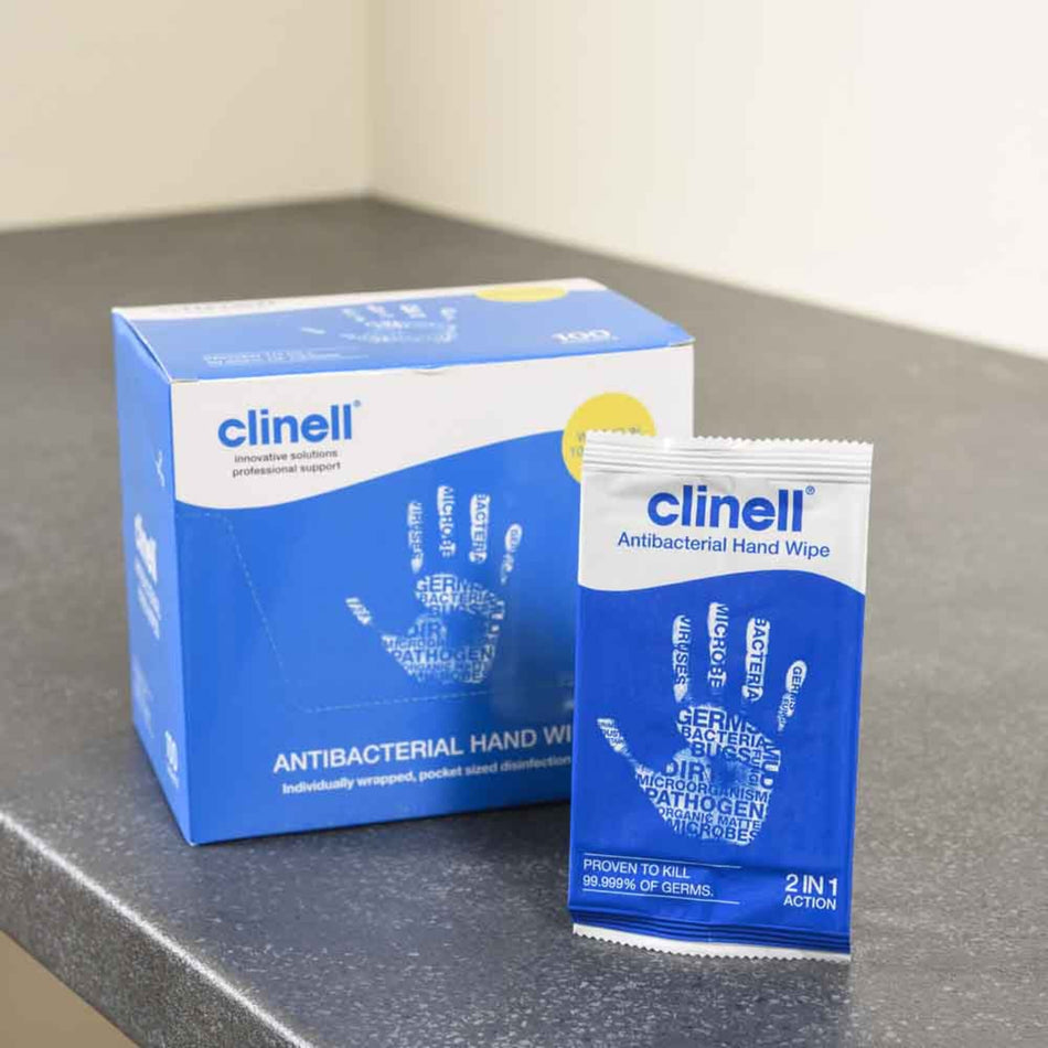 Clinell Antibacterial Hand Wipes