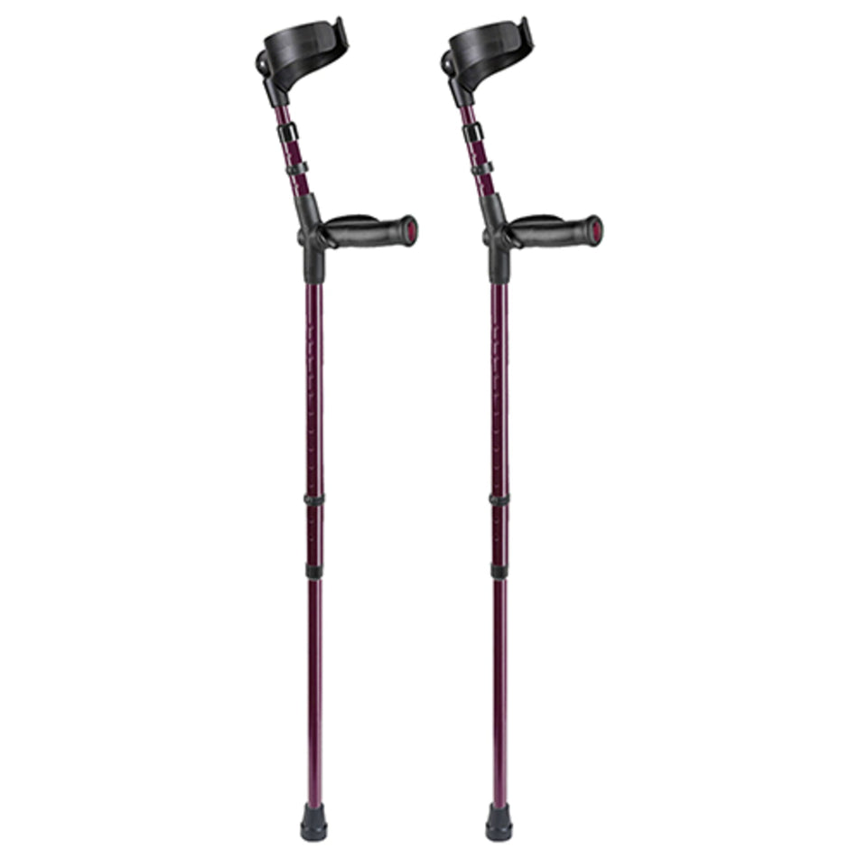 Comfort Grip Crutches - Blackberry