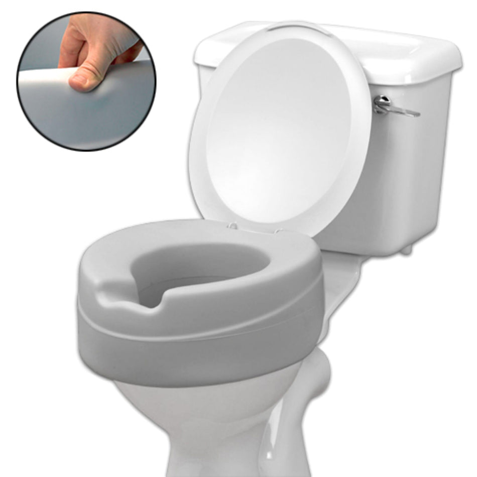 Comfyfoam Padded Raised Toilet Seat with Lid