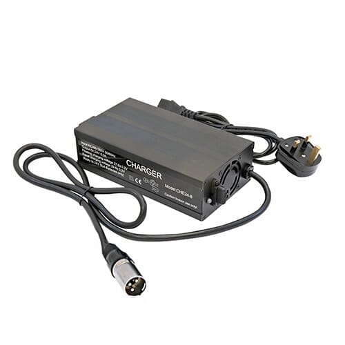 Image of 24V Mobility Scooter Charger on a plain background.