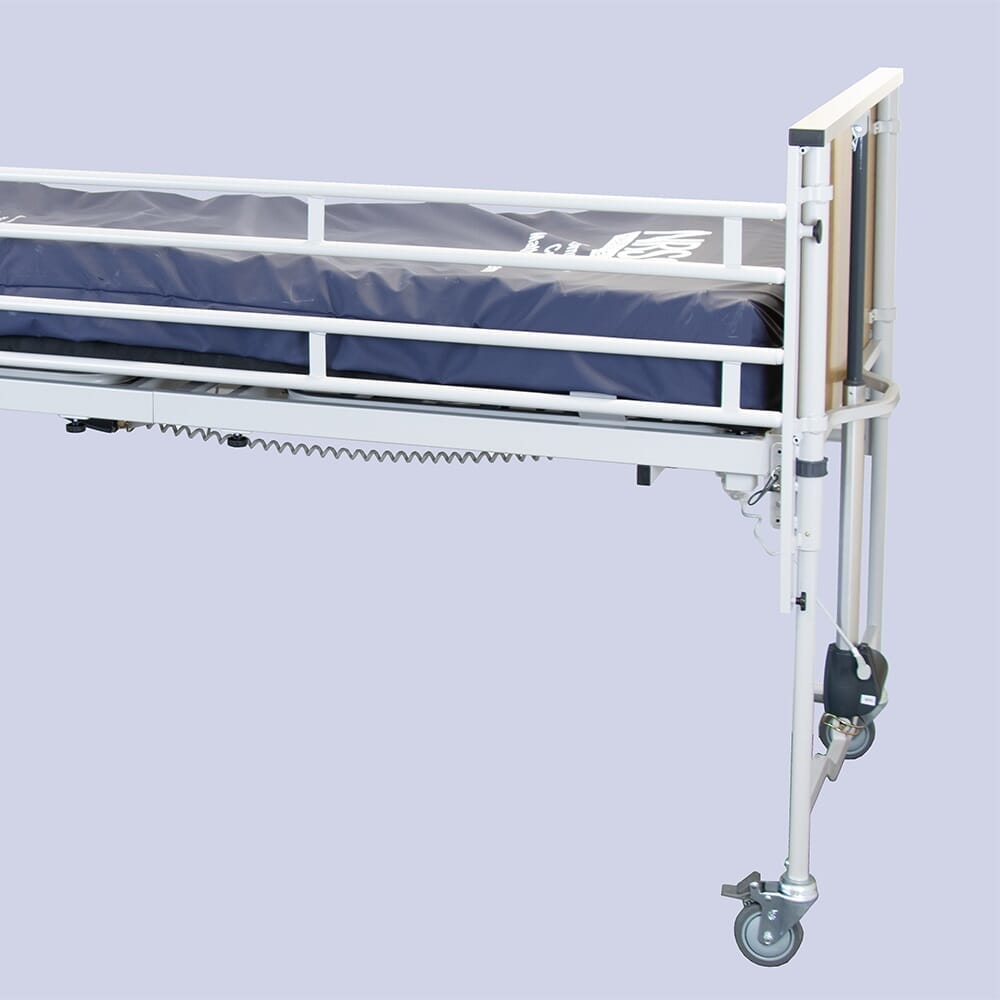 Image of 2 Bar Steel Side Rails for NRS Profiling Bed on a plain background.