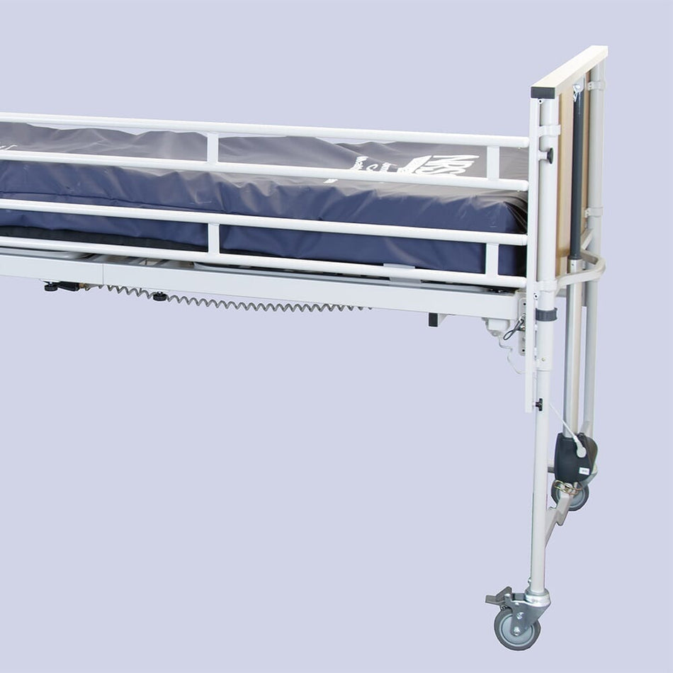 Image of 2 Bar Steel Side Rails for NRS Profiling Bed on a plain background.