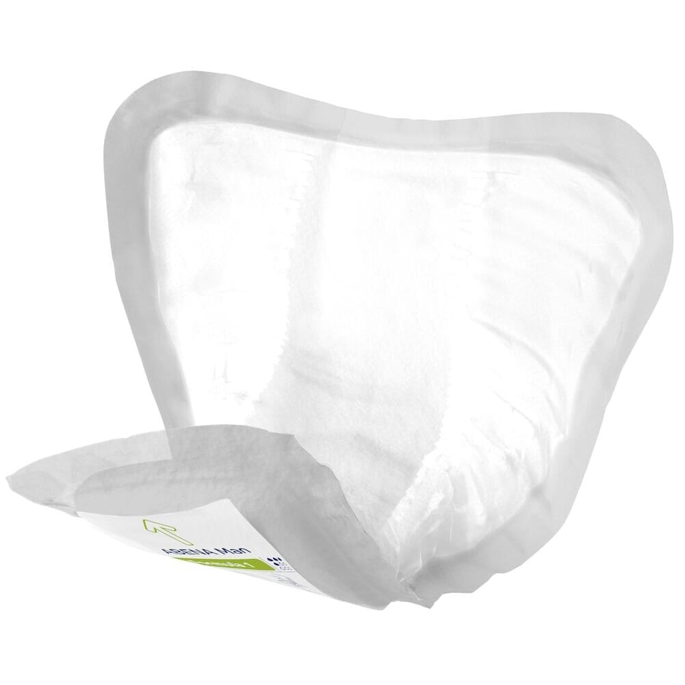 Close-up of a feature of Abena Man Premium Incontinence Pads.