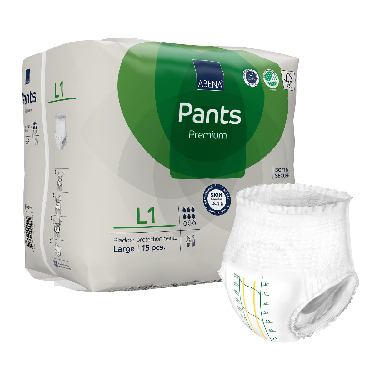 Image of Abena Pants Premium Incontinence Pants on a plain background.
