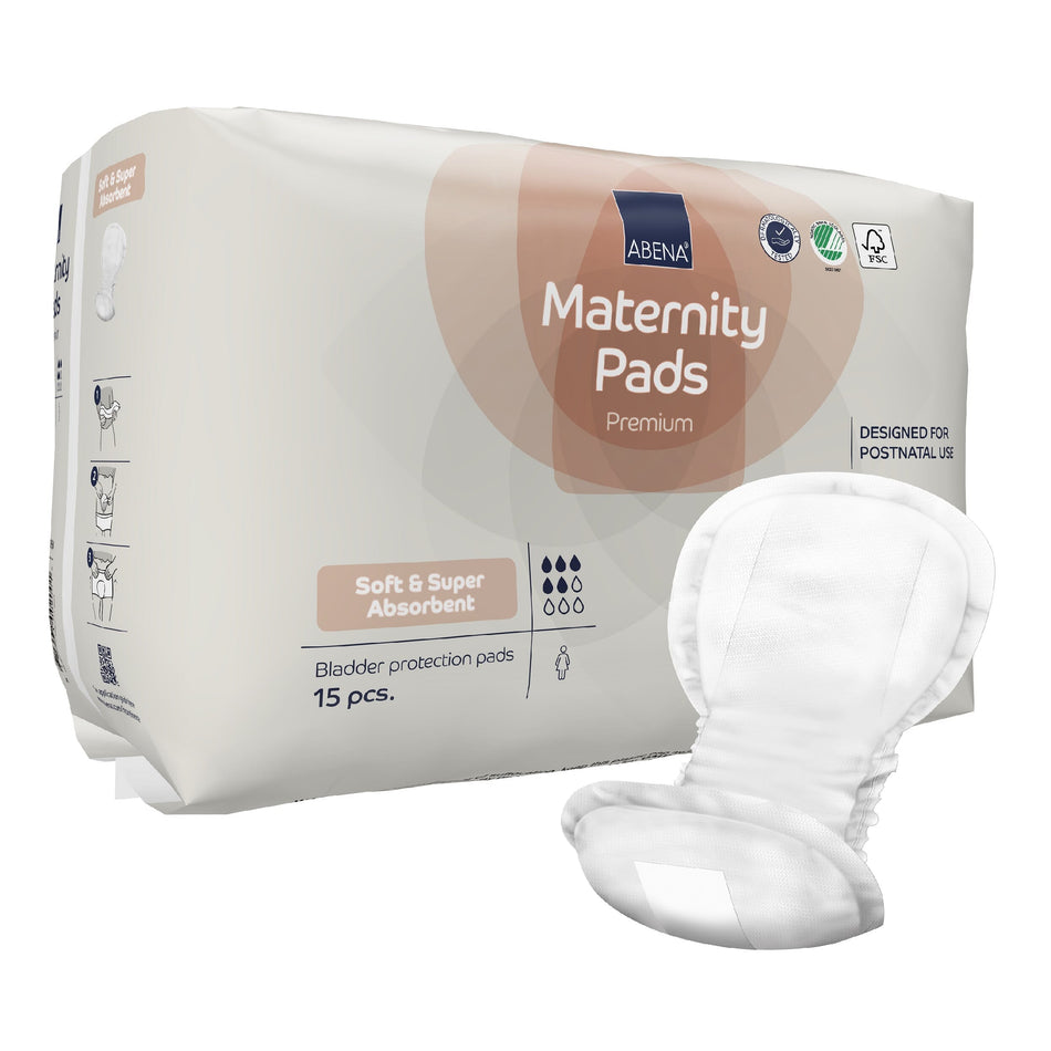 Image of Abena Premium Maternity Pads on a plain background.