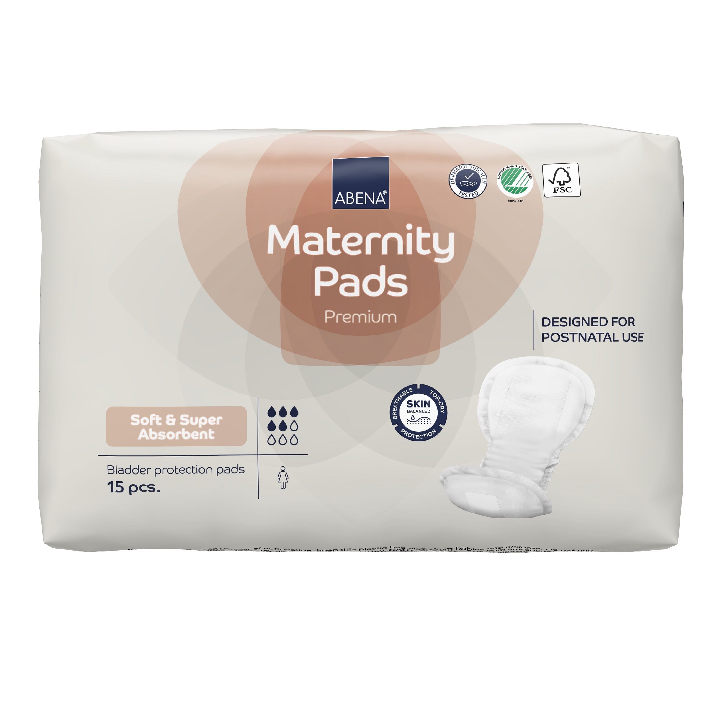 Alternative view of Abena Premium Maternity Pads, showing different angle or usage.