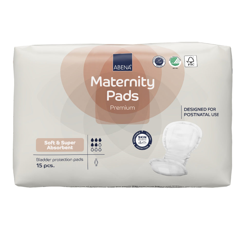 Alternative view of Abena Premium Maternity Pads, showing different angle or usage.