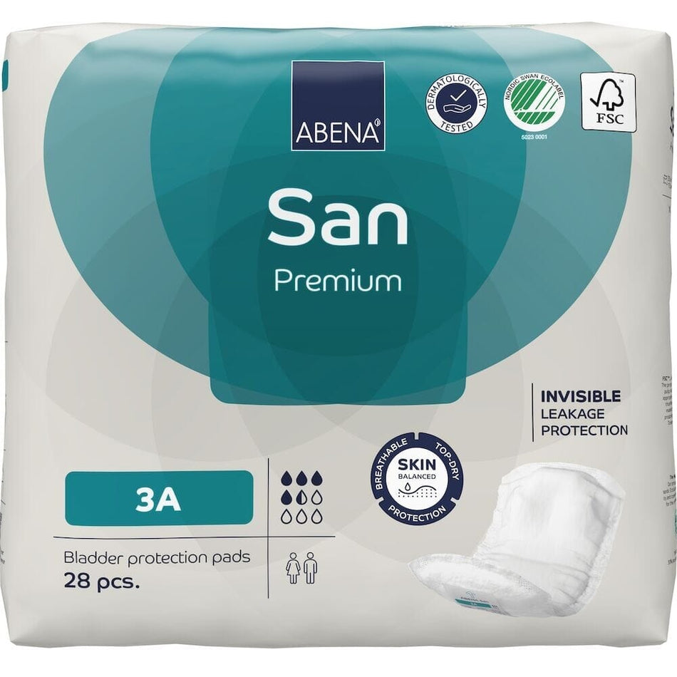 Image of Abena San Premium Incontinence Pads on a plain background.