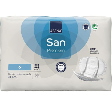 Image of Abena San Premium Incontinence Pads on a plain background.
