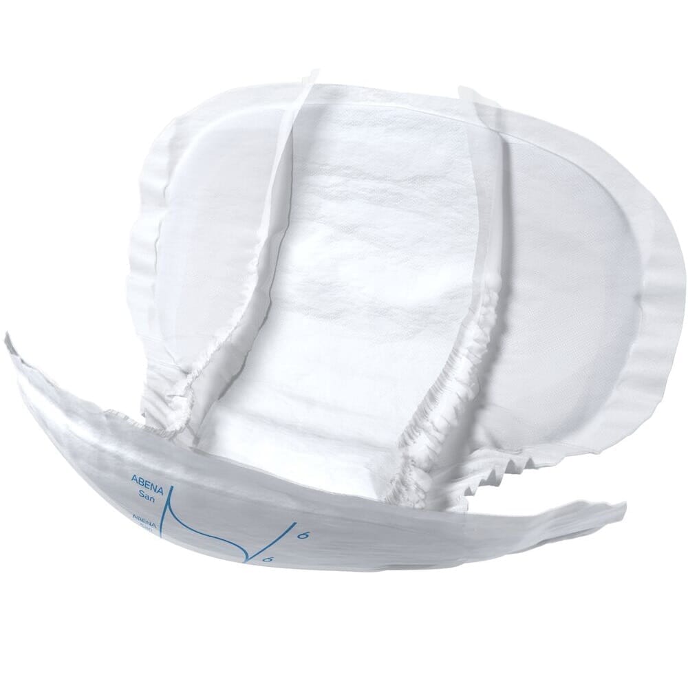 Close-up of a feature of Abena San Premium Incontinence Pads.