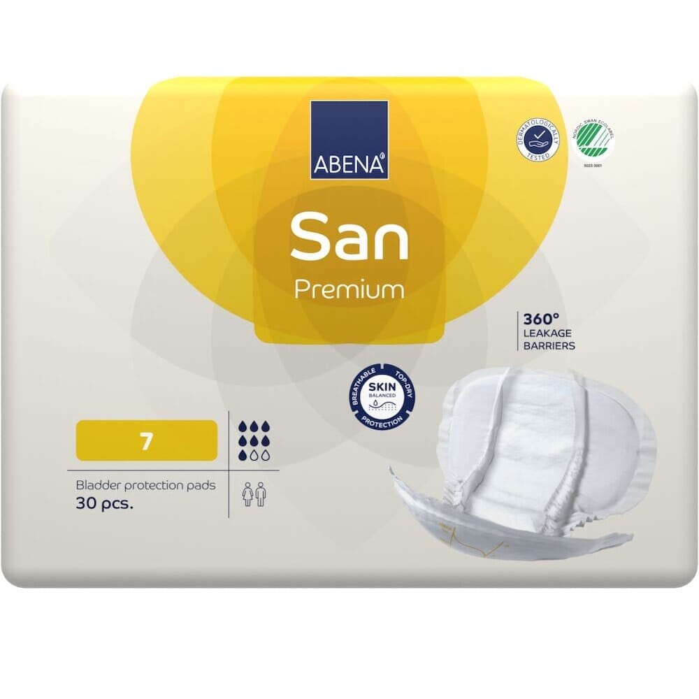 Image of Abena San Premium Incontinence Pads on a plain background.