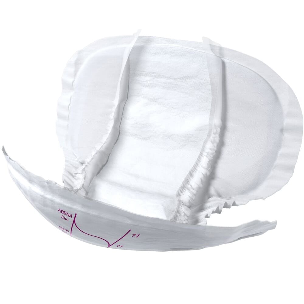 Close-up of a feature of Abena San Premium Incontinence Pads.