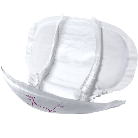 Close-up of a feature of Abena San Premium Incontinence Pads.