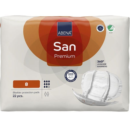 Image of Abena San Premium Incontinence Pads on a plain background.