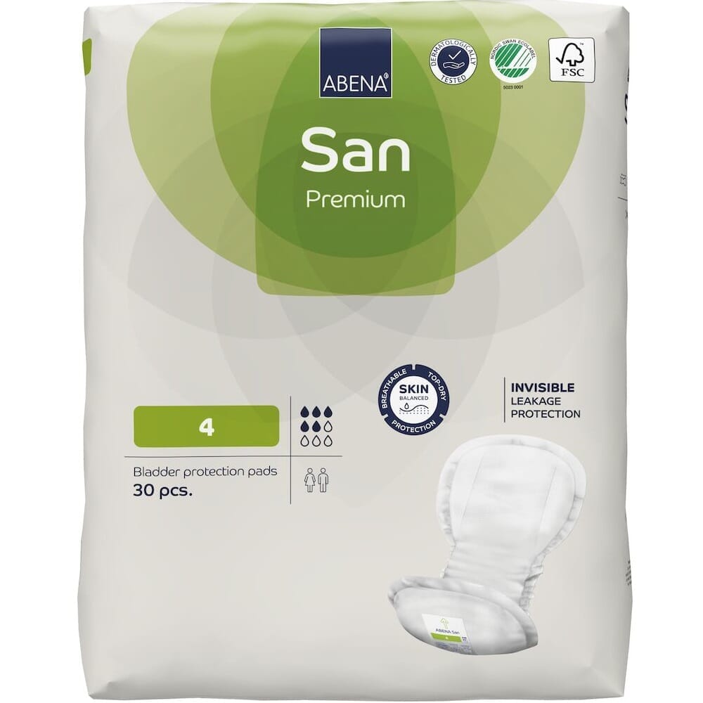 Image of Abena San Premium Incontinence Pads on a plain background.