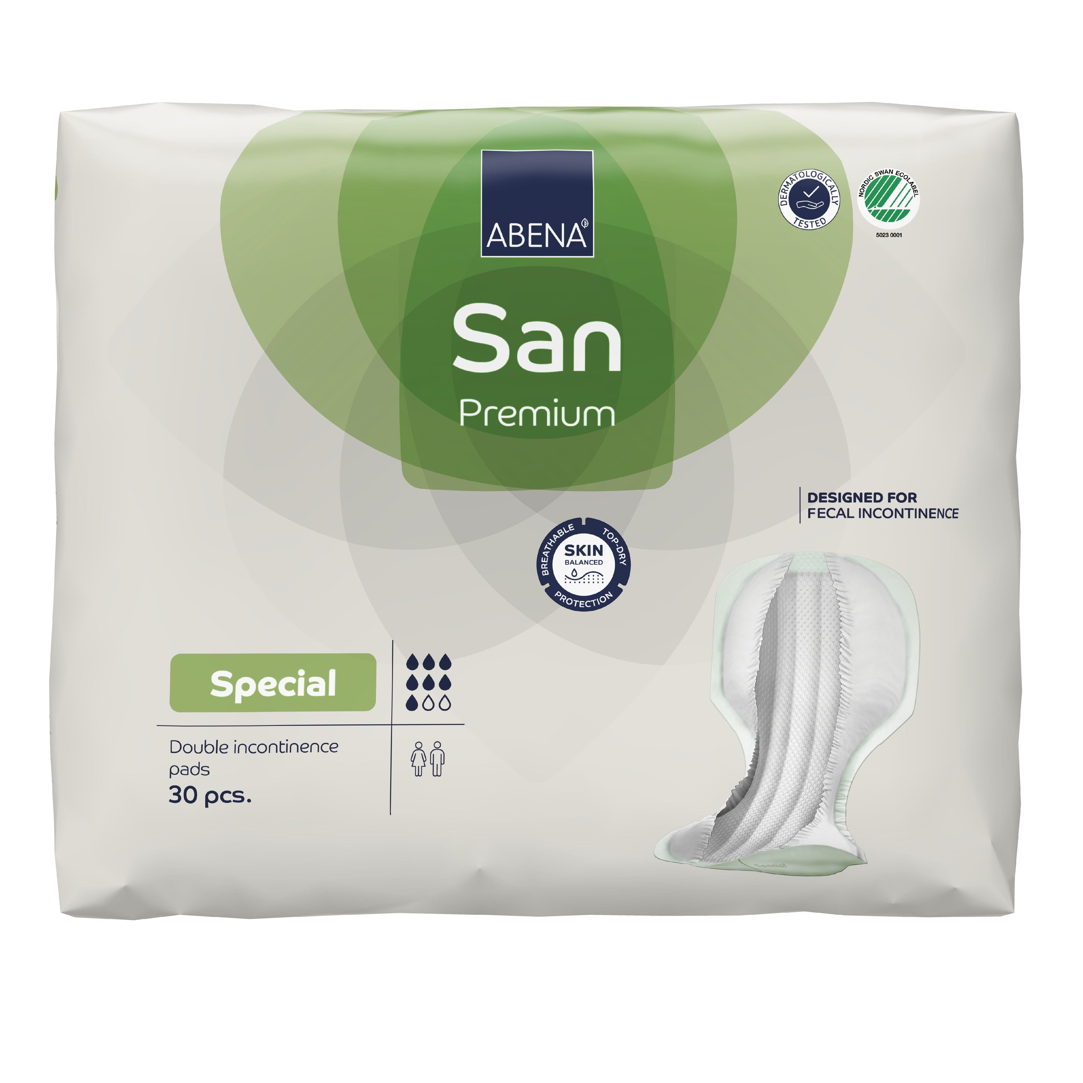 Image of Abena San Special Premium Incontinence Pads on a plain background.