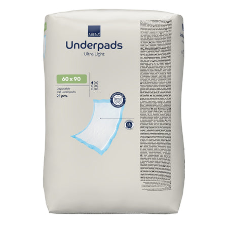 Close-up of a feature of Abena Ultra Light Underpads.