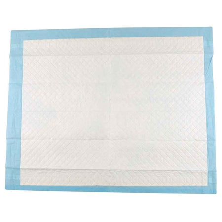 Diagram or packaging of Abri-Soft Self Adhesive Disposable Bed Protectors highlighting dimensions or features.