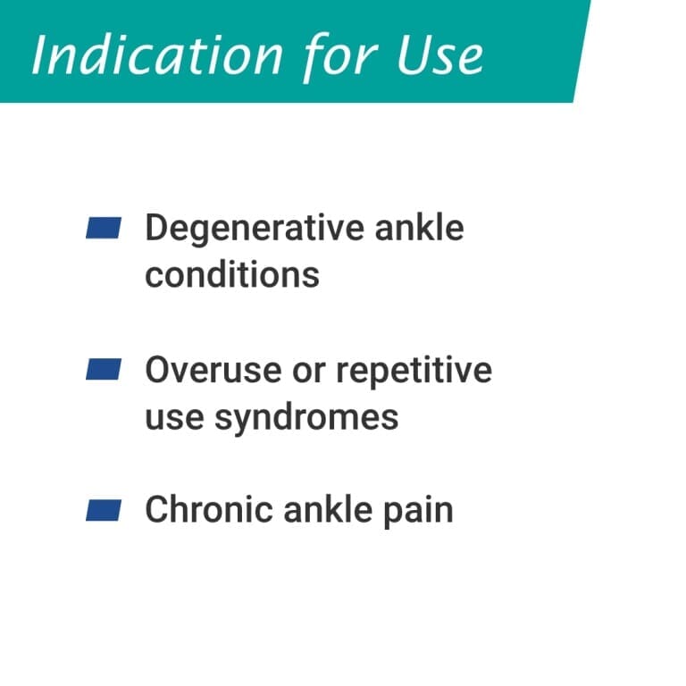 Actimove Ankle Support support being applied or removed from the joint, illustrating ease of use.