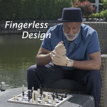 Packaging for Actimove Arthritis Gloves gloves, showing branding and size information.