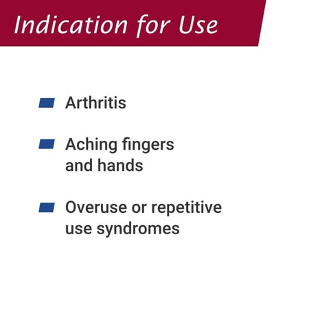 Packaging for Actimove Arthritis Gloves gloves, showing branding and size information.