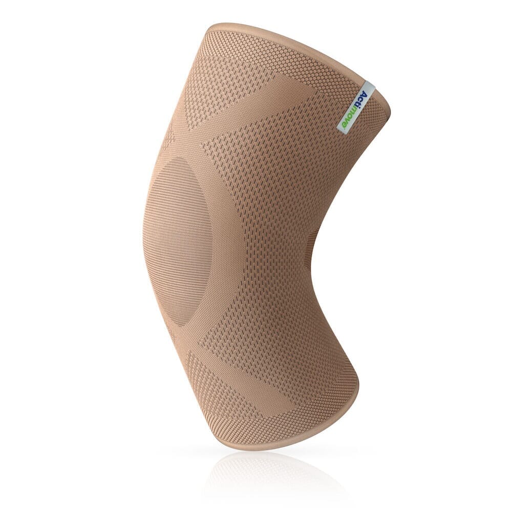 Actimove Knee Support being worn by a model on the relevant joint, demonstrating fit and coverage.