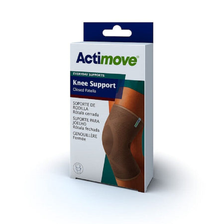 Actimove Knee Support support being applied or removed from the joint, illustrating ease of use.
