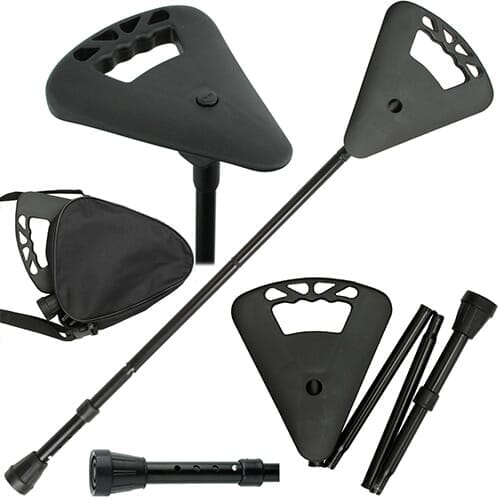 Alternative view of Adjustable Folding Flipstick, showing different angle or usage.