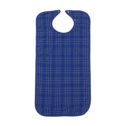 Diagram or packaging of Adult Bib highlighting dimensions or features.