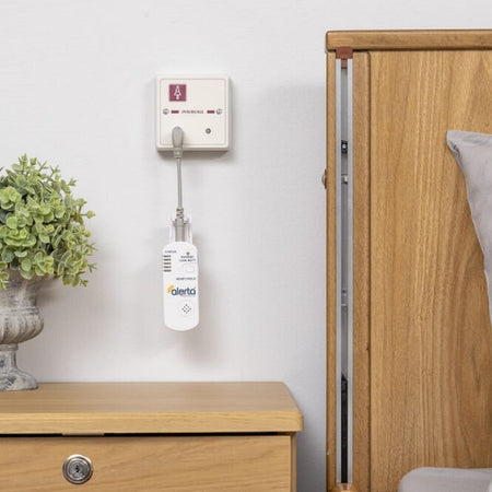 Close-up of a feature of Alerta Wall Point Receiver.