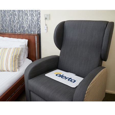 Close-up of a feature of Alerta Wireless Chair Mat Transmitter.