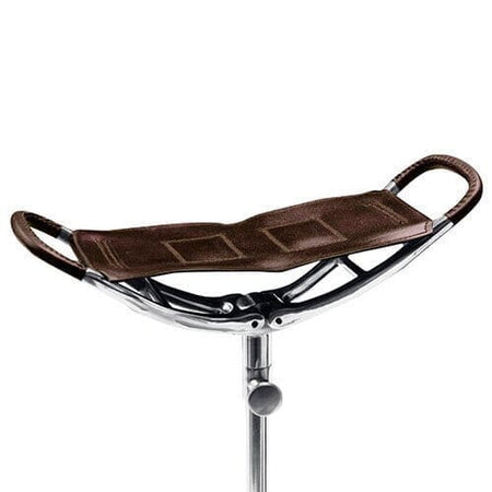 Image of Aluminium Brown Shooting Stick on a plain background.