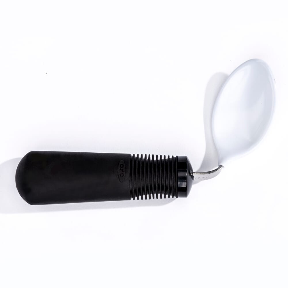 Alternative view of BIG-GRIP Coated Teaspoon, showing different angle or usage.