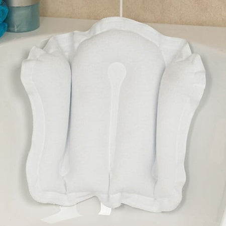 Bath Pillow cushion on a seat or chair, demonstrating added comfort and pressure relief.