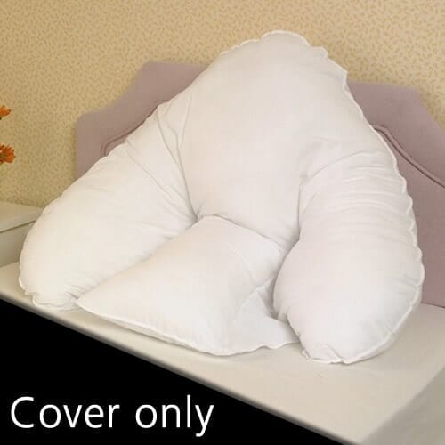 Batwing Pillow Cover cushion on a seat or chair, demonstrating added comfort and pressure relief.