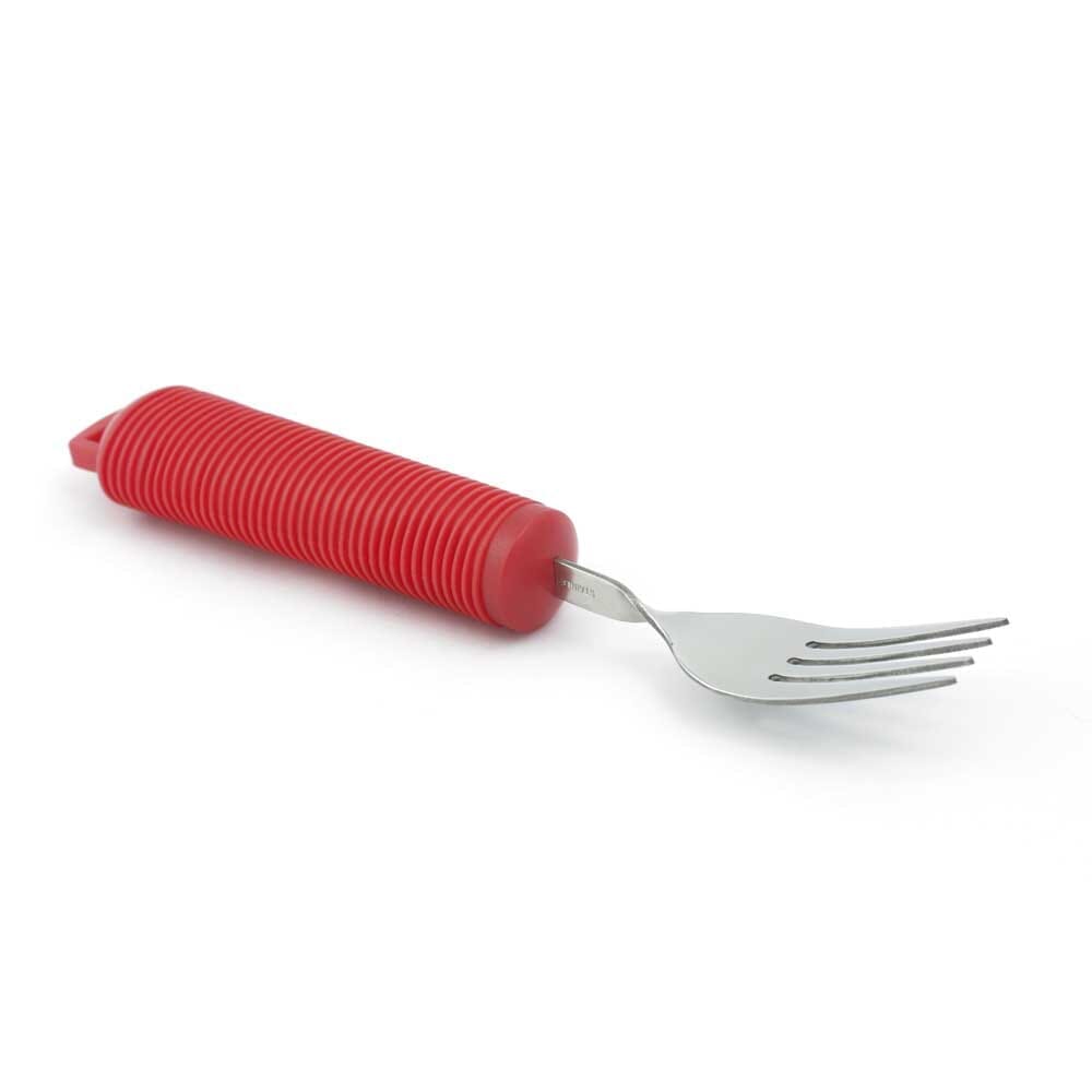 Image of Bendable Fork-Red on a plain background.