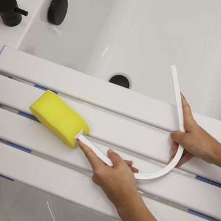 Alternative view of Bendable Long Handled Contoured Sponge, showing different angle or usage.