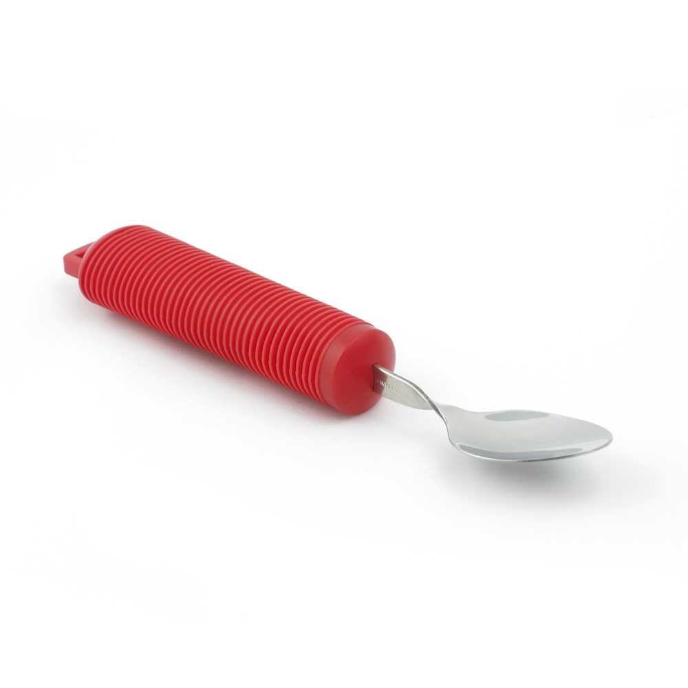 Image of Bendable Teaspoon-Red on a plain background.