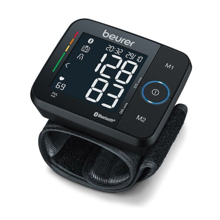 Beurer Bc 54 Bluetooth Wrist Blood Pressure Monitor shown on a plain background, designed for everyday use and easy maintenance.