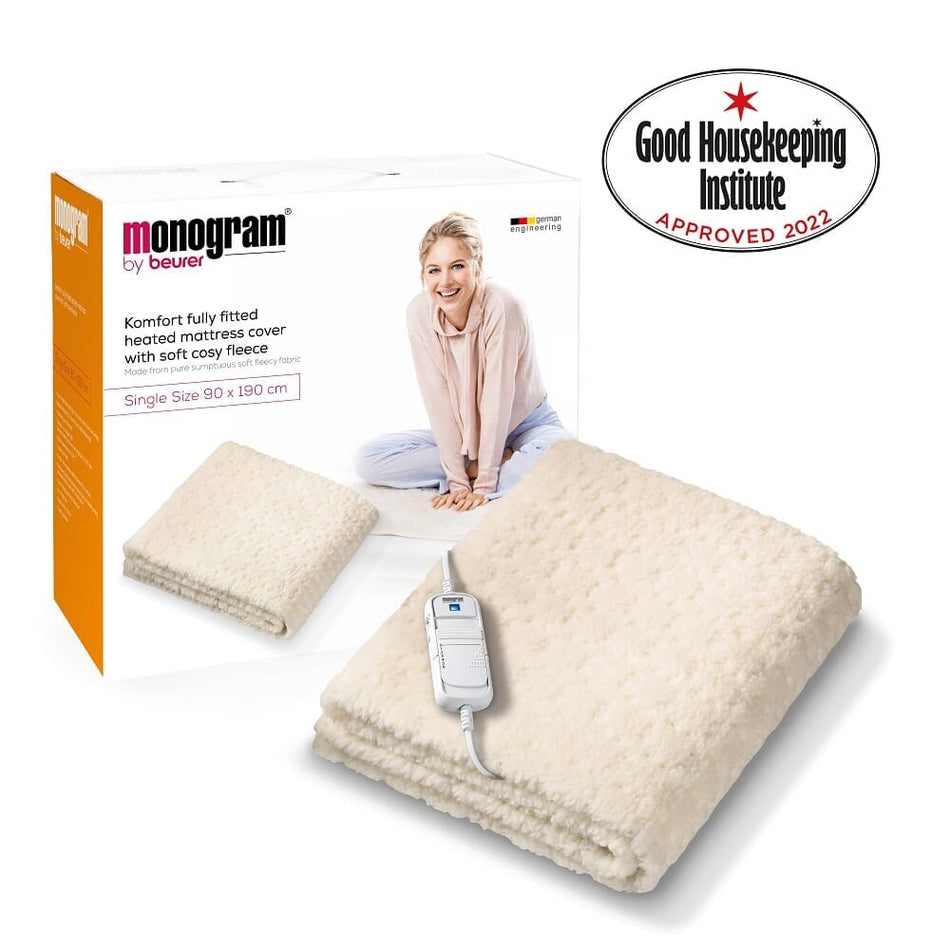 Alternative view of Beurer Komfort Fleecy Heated Mattress Cover, showing different angle or usage.