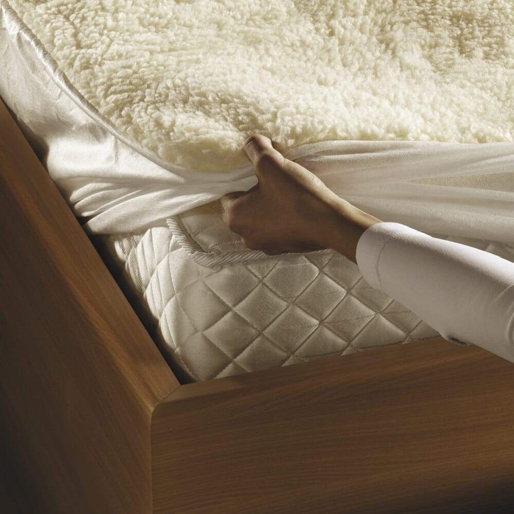 Lifestyle image of Beurer Komfort Fleecy Heated Mattress Cover being used in a real-life setting.