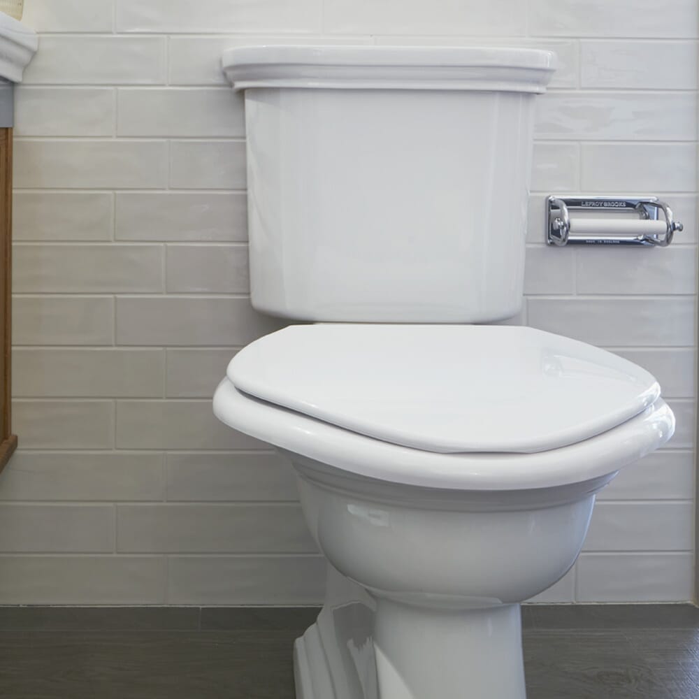 Alternative view of Big John Bariatric Toilet Seat, showing different angle or usage.