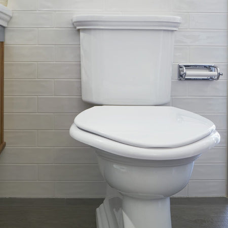 Alternative view of Big John Bariatric Toilet Seat, showing different angle or usage.